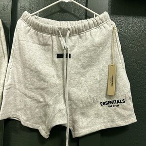 Fear of God Essentials Light Gray Shorts